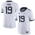 Men's West Virginia Mountaineers NCAA #19 Scottie Young White Authentic Nike Stitched College Football Jersey DK15H13ZX